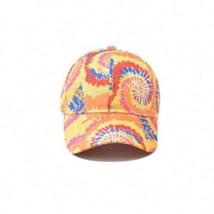 Casquette de baseball tie-dye brillante de couleur unie, haute qualité, 6 panneaux, sublimation, vente en gros - Product Image 4