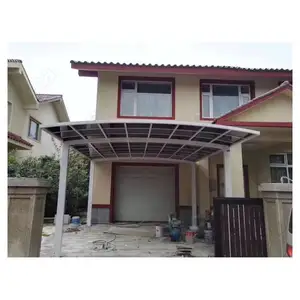 Alta qualidade 100% UV bloqueado Carport aço galvanizado para dois carros