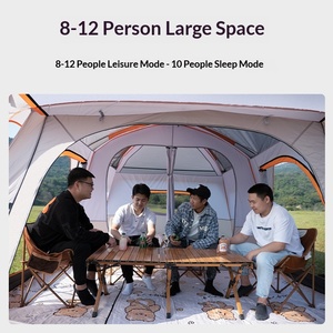 Tente de camping pliable écologique double couche, best-seller transfrontalier, deux chambres et un salon, pour 3 à 10 personnes - Product Image 4