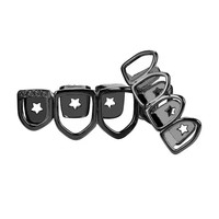 BES Mode Creux Quatre Dents En Laiton Corps Bijoux Plaqué Or Zircon Grilles pour Fiançailles Anniversaire Fêtes Hip Hop Style