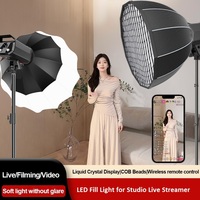 Lámpara de estudio fotográfico de alta calidad de 150W para transmisión en vivo, iluminación para fotografía con montura Bowens, luz de relleno LED para grabación de video con cámara.
