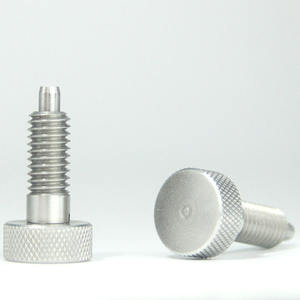 Émbolo de indexación de pasador con resorte de cabeza moleteada de acero inoxidable duradero de alta calidad - Product Image 3