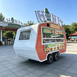 Remolque de Comida Creativo con Certificación CE para Venta de Algodón de Azúcar, Camión de Comida de Acero Inoxidable para Café, Carrito de Venta Ambulante para Exteriores - Product Image 1