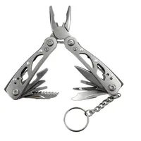 Couteau de poche multifonction pliable en acier, pinces miniatures portables pour la chasse, la survie, les réparations et les activités de plein air