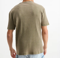 Nouveau style vente chaude large côtes doux Jersey T-shirt 200gsm coton conception personnalisée t-shirts