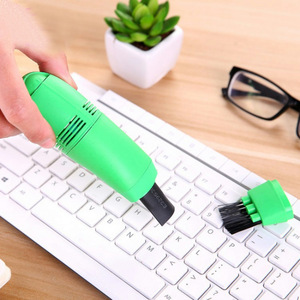 Mini Micro Computer Vacuum Cleaner USB Portable Keyboard Cleaning Brush With Brush Attachment For Desk And Office Use - Product Image 1