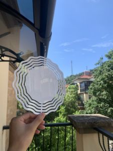 Hoja de aluminio personalizada Transferencia de Calor metálico <span class=keywords><strong>viento</strong></span> Spinners sublimación forma de onda <span class=keywords><strong>viento</strong></span> Spinner espacios en blanco para la decoración del jardín - Product Image 6