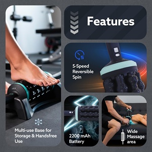 Masseur corporel portatif rechargeable à percussion pour drainage lymphatique, soulagement de la douleur, relaxation quotidienne et anti-cellulite - Product Image 2