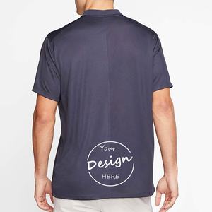 เสื้อยืดคอโปโลผู้ชายแฟชั่นผ้าสแปนเด็กซ์โพลีเอสเตอร์มีกระดุมปิดด้านหน้าแบบลำลอง - Product Image 4