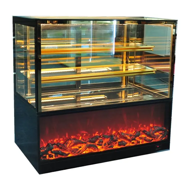 Schermo pubblicitario a LED nuovo Design prezzo di fabbrica refrigeratore verticale per dolci da forno