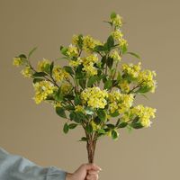 Bunga Sutra Osmanthus Buatan Tangan Tangkai Tunggal Gaya Klasik untuk Dekorasi Ruang Tamu untuk Hadiah Pernikahan Hari Ibu