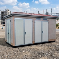 Transformateur à huile IEC 10 kV 100 kVA 160 kVA 250 kVA, sous-station compacte avec panneau RMU haute tension et panneau basse tension pour réseau rural