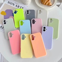 Coque rigide mate antichoc en silicone liquide pour iPhone 17 Air 16 15 14 Plus 13 12 Pro Max
