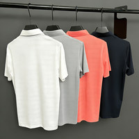 Chemise de golf de luxe pour hommes, polyester et élasthanne, douce, extensible, respirante, anti-UV, séchage rapide, évacuation de l'humidité, pour toute la journée