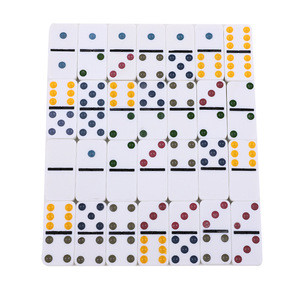 28Pcs Thiết Lập Đôi 6 Jumbo Giải Đấu Chuyên Nghiệp <span class=keywords><strong>Domino</strong></span> Kích Thước Khối Nhựa <span class=keywords><strong>Domino</strong></span> <span class=keywords><strong>Set</strong></span> Với Dây Kéo Túi - Product Image 5