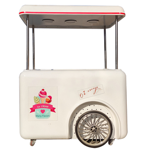 Street Selling Coffee Van Catering Cart Ice Cream Counter Freezer Truck Mobile Food <b>Trailer</b> - Product Image 3