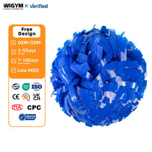 Pompones de Animadoras Personalizados de Metal y Plástico Ligeros con Asas para Fiestas y Bailes - Product Image 1