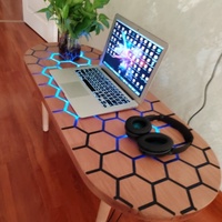 Module d'éclairage LED intelligent à capteur tactile pour table en bois avec matériaux standard pour effet ciel étoilé