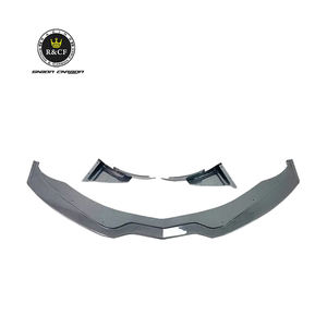 Lèvre séparateur de pare-chocs avant en fibre de carbone avec canards pour <span class=keywords><strong>Corvette</strong></span> C7 Z06 2013-19 - Product Image 1