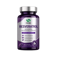 Capsules de Resvératrol OEM ODM en marque privée, extrait de pépins de raisin, antioxydant, complément alimentaire pour adultes