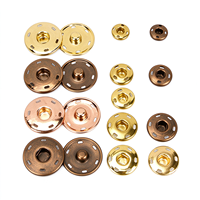 Boutons-pression métalliques plaqués laiton écologiques cousus à la main, anti-exposition, pour accessoires vestimentaires – Vente en gros