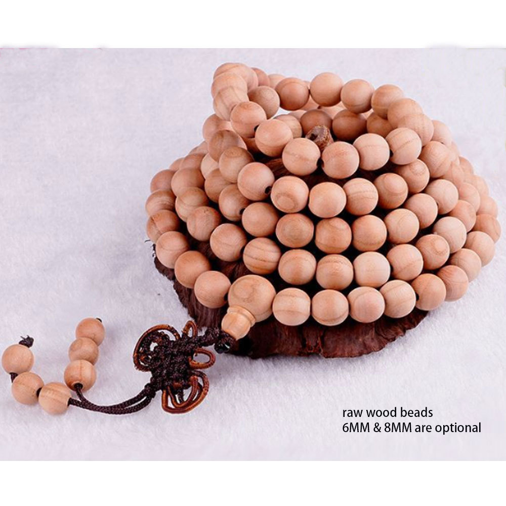 Chapelet Mala Bouddhiste 108 Perles D'agate Rouge - Bijou Spiritualité, Unisexe, Neuf Sans Emballage
