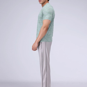Moisture Wicking Breathable Eco-Friendly O-Neck Canvas Fabric Short Sleeve <b>Men</b> Summer Daily Wear High Quality Cotton T-Shirts - Product Image 4