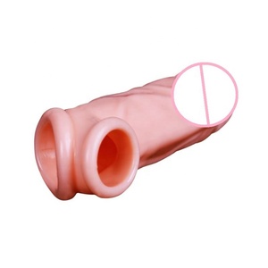 Cristal Claro extensión reutilizable condón pene manga hombre la ampliación retardo de tiempo condones juguete adulto del sexo - Product Image 5