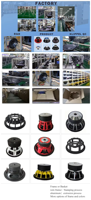 Haut-parleur professionnel de haute qualité de 18 pouces, 8 ohms, 2000 W RMS, aimant en ferrite, subwoofer de voiture de 18 pouces, système PA, grande puissance
