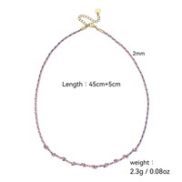 Collier tressé coloré style ethnique bohème en acier inoxydable, chaîne simple DIY, bijou ras du cou pour femme, cadeau Zooying