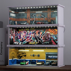 <span class=keywords><strong>โมเดล</strong></span><span class=keywords><strong>รถ</strong></span>จำลองขนาด <span class=keywords><strong>1</strong></span>:<span class=keywords><strong>64</strong></span> พร้อมไฟ LED วัสดุเป็นมิตรกับสิ่งแวดล้อม ฉากตกแต่งผนังลายกราฟฟิตี ลานจอด<span class=keywords><strong>รถ</strong></span> ร้าน<span class=keywords><strong>ซ่อม</strong></span><span class=keywords><strong>รถ</strong></span> โรงรถ ทำจากพลาสติก - Product Image 2