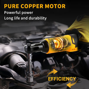 مفتاح ربط بسقاطة كهربائي لا سلكي JY 12V بقوة 45 نيوتن متر 33 قدم-رطل 3/8 بوصة، أداة إصلاح سيارات بنفسك لإزالة الصواميل والمسامير، مصنع OEM للمشاريع الذاتية - Product Image 4