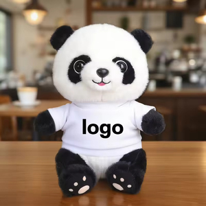 Vente en gros de poupées douces Kawaii, <span class=keywords><strong>t</strong></span>-shirts personnalisés avec logo, vêtements, pulls, jouets en peluche panda, animaux en peluche, cadeaux pour enfants - Product Image 4