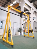 3 tonnes 5 tonnes Portable Mobile réglable portique grue cadre Portable portique grue petit portique grue