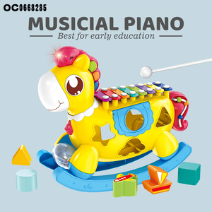 Jouet musical pour bébé, piano, <span class=keywords><strong>xylophone</strong></span> avec lumière musicale - Product Image 2