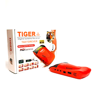 Décodeur TV satellite numérique HD FTA Africa Popular Tiger Red Box Mini DVB S2 pour la réception de chaînes