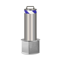 Borne de sécurité hydraulique rétractable automatique avec bande LED, hauteur de levée 600 mm, forme ronde/carrée, système de barrière de sécurité Karsun JS-S818 pour le trafic