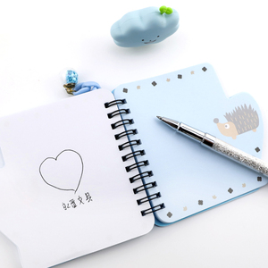 Chất Lượng Cao Thiết Kế Mới Thời Trang Sáng Tạo <span class=keywords><strong>3D</strong></span> Mini Silicon Bìa Trẻ Em Duy Nhất B5 Hàng Ngày Chương Tính Xách Tay Túi Xoắn Ốc Máy Tính Xách Tay Với Mặt Dây Chuyền - Product Image 4