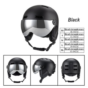 Mới ABS + EPS CE mở mặt Mũ bảo hiểm đi xe đạp xe đạp mùa đông ấm nửa mặt xe đạp xe máy Mũ bảo hiểm - Product Image 3