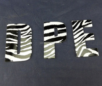 Lettres en acrylique 3D personnalisées, lettres découpées en acrylique à motif zèbre, décoration murale DIY, lettres publicitaires pour boutique, décoration de la maison