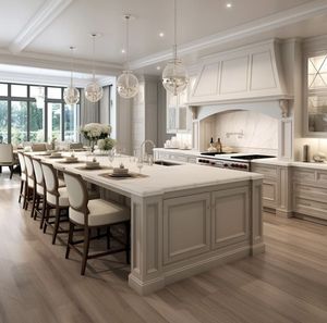 Muebles de Cocina Modernos CBMmart Europe Shaker con Madera y Acero Inoxidable - Product Image 1