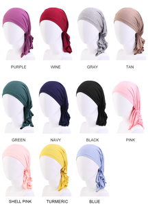 Turbanti e Bandane Pre-Annodate in <span class=keywords><strong>Cotone</strong></span> di Bambù per Donne - Product Image 6