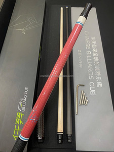 Taco de billar <span class=keywords><strong>ZENI</strong></span> XW01 de alta calidad hecho a mano con eje de carbono y arce, con pasador radial QianYi, doble eje, punta de 12.2mm y 11.8mm, peso de la punta de 19oz. - Product Image 6