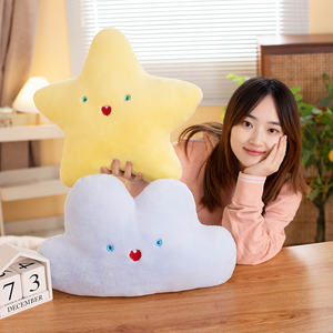 Özel Ins popüler bulutlu yıldız ay şekilli yastık yumuşak peluş oyuncak ev dekoratif yastık bebek atmak yastık - Product Image 4