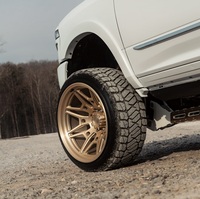 Rines Forjados Personalizados de Alto Rendimiento, Diseño Cóncavo Profundo, 22X12 24X14, Multirradio, Pintados, 8X170 8X180 para Silverado 2500HD Ford F350