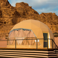 Luxuriöses Glamping-Kuppelzelt 6m für Sternbeobachtung im Wüstenresort mit Maßanfertigung für Vier Jahreszeiten Windfest für Familienurlaub