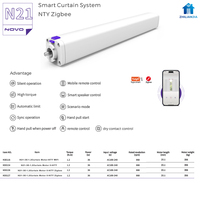 Riel Motorizado para Cortinas de Aluminio de Alta Resistencia, Moderno, con Control por Aplicación WiFi Tuya, para Hogar y Oficina, Silencioso, con Certificación CE y RoHS, OEM