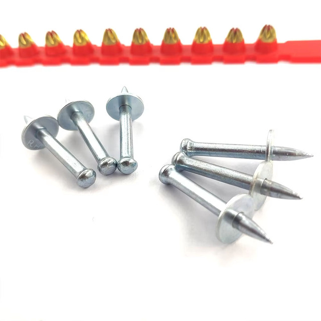 RED HIT NK32 Concrete Drive Pin with 12mm Metal Washer, Shooting Nail with Power Load for Concrete Fixing