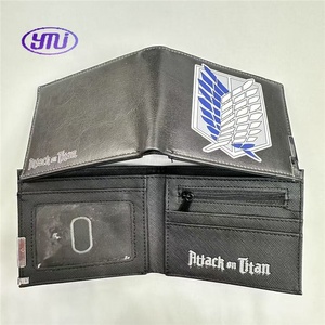 Attaque sur <span class=keywords><strong>Titan</strong></span> Wings Freedom Anime Portefeuille Bifold Survey Corps Unisexe PU Cuir Billfold - Product Image 2