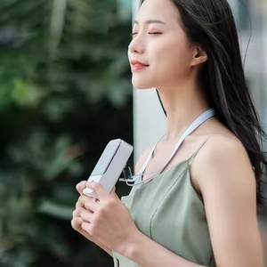 พัดลมพกพาแบบพกพาพัดลมชาร์จ USB แบบห้อยคอสำหรับกลางแจ้งใช้ในฤดูร้อน - Product Image 3